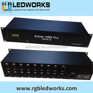 Dmx16x512 controller canali sincrono Artnet node per le luci di lavoro con Madrix dmx 512 rgb ha condotto il regolatore