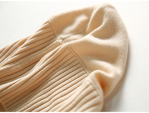 Maglioni Casual grigio senza maniche con cappuccio autunno <span class=keywords><strong>donna</strong></span> <span class=keywords><strong>Beige</strong></span> Cardigan frontale a punto aperto - Product Image 4
