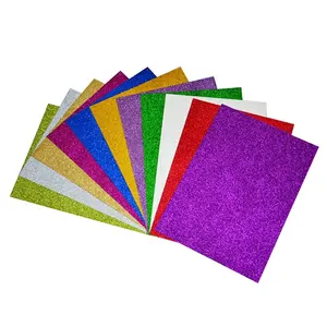 Raco Wholesale Price Crafts Adhesive Backed Specialty Glitter Paper for Card Making