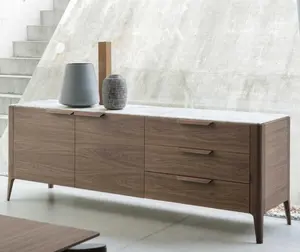 Итальянская роскошная дизайнерская домашняя мебель, кухонный шкаф для хранения, мраморный стол, современный деревянный шкаф для гостиной