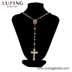 44263 xuping 패션 기독교 보석, 유니섹스 기독교 묵주 크로스 펜던트 목걸이 - Product Image 2