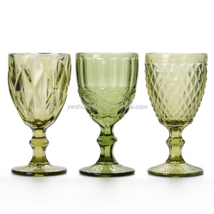 classical sculpture flower heat-resistant glass cup with gift