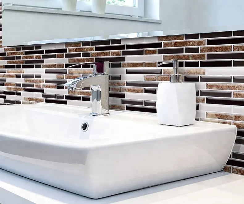 Cucina backsplash uso di mattoni di pietra 3d carta da parati