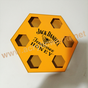 Factory Acrylic plastic <b>Bar</b> glass cup serving tray bottle tray,shot glass display tray - Product Image 2