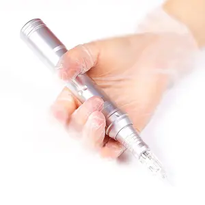 סיטונאי איפור עט עם ננו מחטים חשמלי חצי קבוע גבות קעקוע עט Microblading עבור MTS אייליינר קעקוע