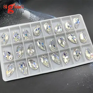 High Bling Wasser tropfen Strass Bulk Package Strass für Zubehör