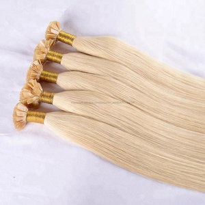 <span class=keywords><strong>Natural</strong></span> del pelo humano #613 color ruso trama extensiones de <span class=keywords><strong>cabello</strong></span> de punta plana 8-32 "<span class=keywords><strong>en</strong></span> la acción - Product Image 3