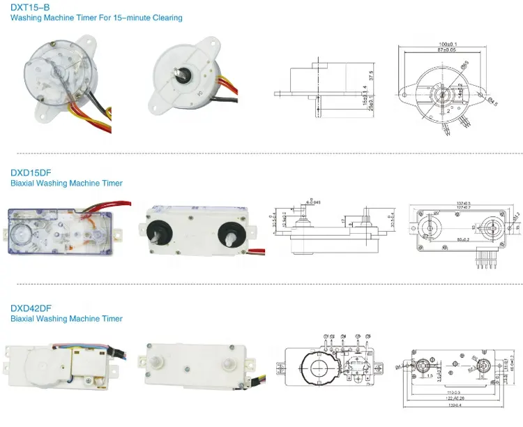 Детали таймера для стиральной машины Электрический таймер для стиральной машины DXT15