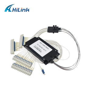 100 גרם DWDM Mux Demux, DWDM סיבים אופטי מרבב מפלג 40CH AAWG מודול