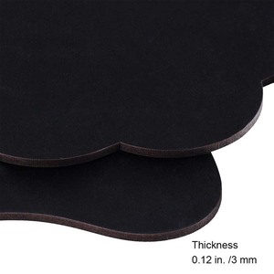 Supla 4 Pcs Nhỏ Bảng Đen Dấu Hiệu với Chuỗi Treo Thống Bảng Đen Dấu Hiệu Đơn Tường Bảng Đen Hai Mặt Gỗ Memo tin nhắn - Product Image 4