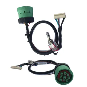 J1708 + 9 Pin J1939 to10 Pin con interruptor t80-t salecom OBD2 OBD-II Cable adaptador de camión pesado