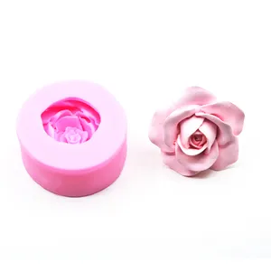 2021玫瑰花巧克力糖果手工肥皂工具软糖蛋糕装饰硅胶蛋糕模具