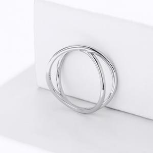 <span class=keywords><strong>Bague</strong></span> <span class=keywords><strong>croix</strong></span> en <span class=keywords><strong>argent</strong></span> sterling S925 pour <span class=keywords><strong>femme</strong></span> Design classique plaqué platine pour cadeau ou fête - Product Image 3