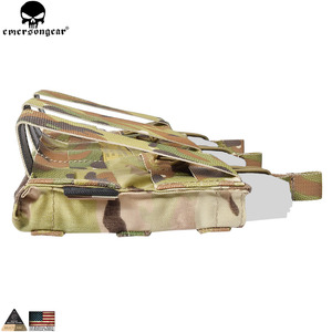EMERSONGEAR 5,56 Triple Open Top Mag Pouch tactical combat Molle out Bag magazine Mag holder Multicam Coyote brown - Product Image 5