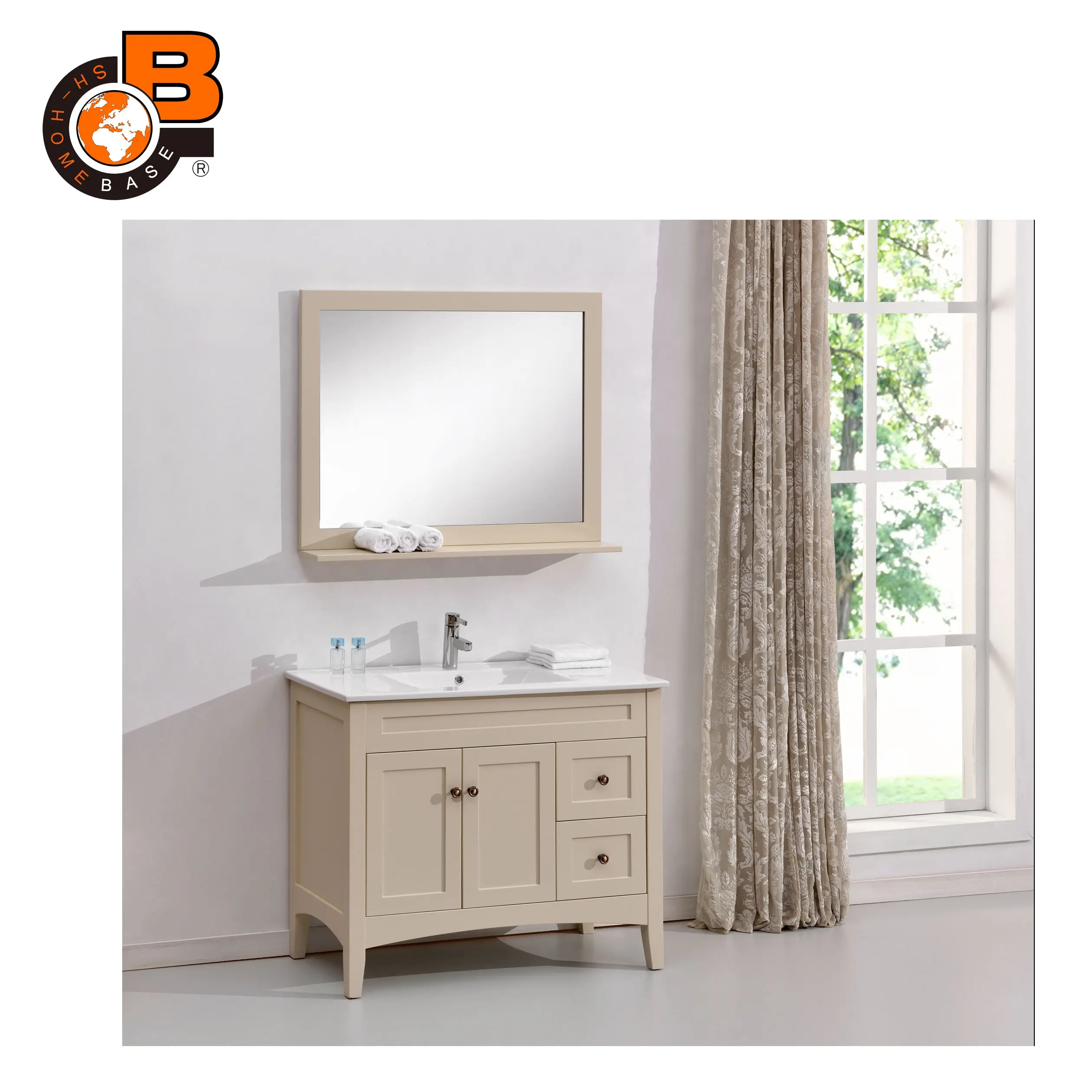 FSC cuarto de baño de tocador moderno, muebles de baño impermeables, tocador de baño de madera contrachapada