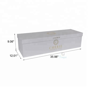 Boîte en carton rectangulaire pour roses à longue tige, boîte en carton pour fleurs - Product Image 2