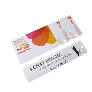 Cartes de récompense de fidélité en plastique carte combinée avec porte-clés