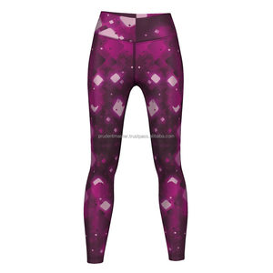 Leggings de yoga personnalisés pour dames avec motif imprimé style pantalon - Product Image 1