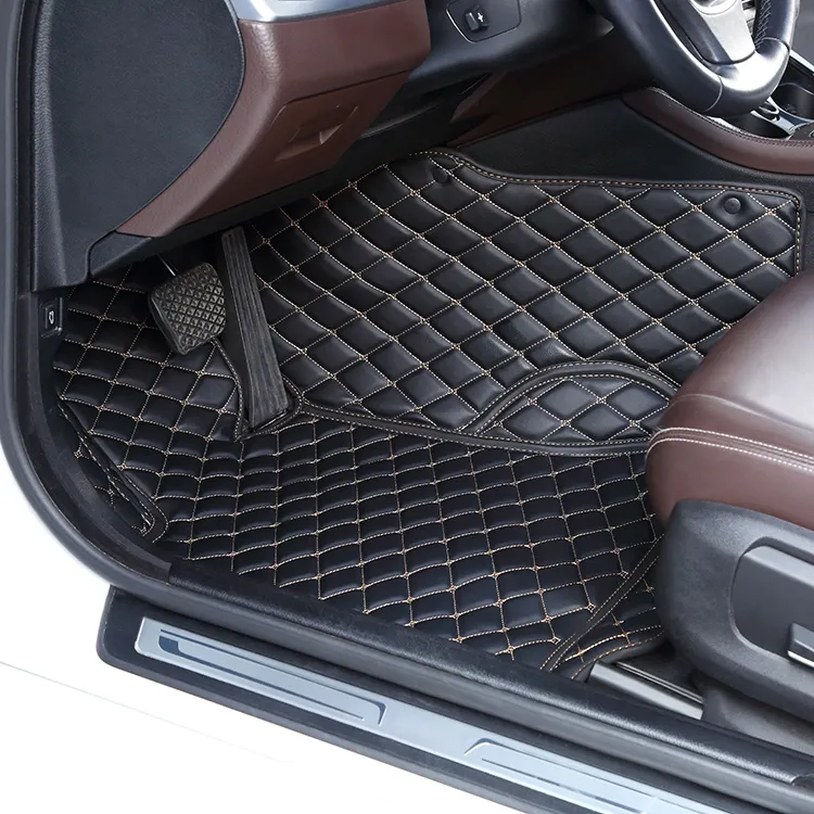 Индивидуальный легко Очищаемый водонепроницаемый кожаный автомобильный коврик для пятки, Противоскользящий коврик для автомобиля