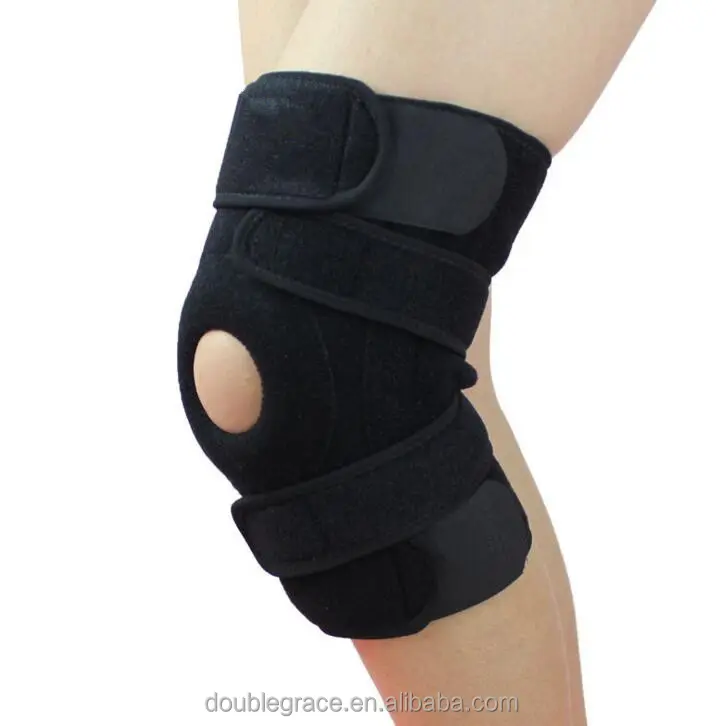 Hot sale kualitas tinggi Lutut dukungan dengan 4 tali dan 4 mata air, olahraga dukungan lutut