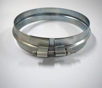 Collier de serrage rapide pour conduit de ventilation Groove