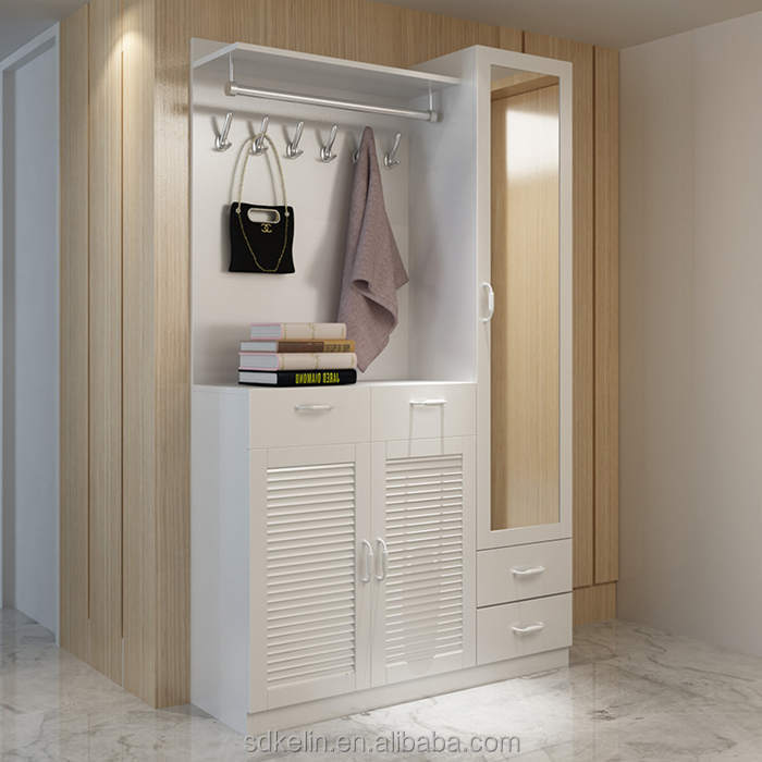 Хорошая стойка для обуви с зеркальным шкафом