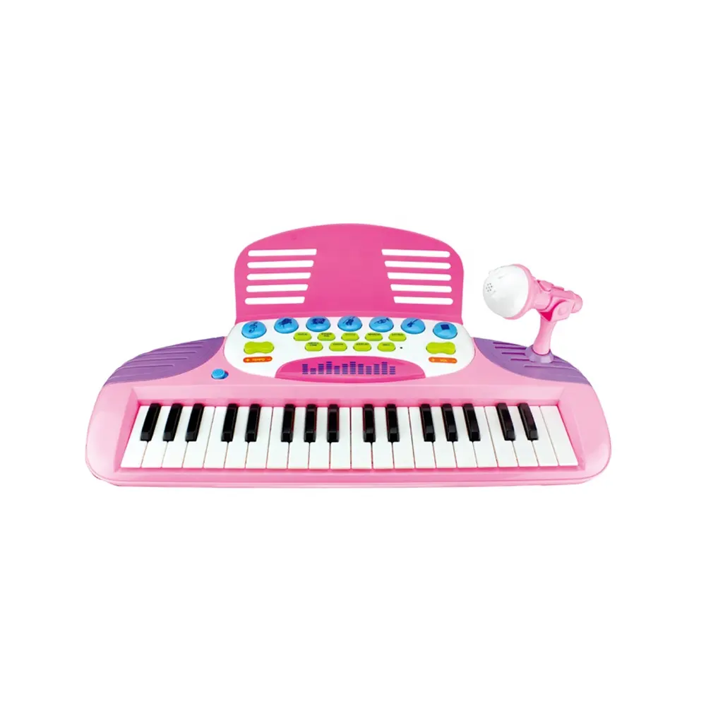 Hot sale educational musical instrument electric toy piano with MP3 wire .