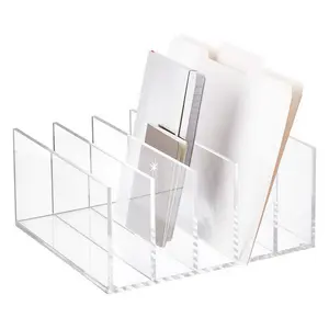 Cao Cấp 5 Phần Bàn Văn Phòng Tổ Chức Rõ Ràng Thư Tập Tin Thư Collator Giấy Acrylic Sorter