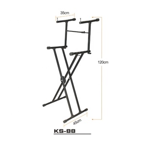 Kool Suara Harga Grosir <span class=keywords><strong>Double</strong></span> X <span class=keywords><strong>Keyboard</strong></span> Yang Dapat Disesuaikan Berdiri - Product Image 3