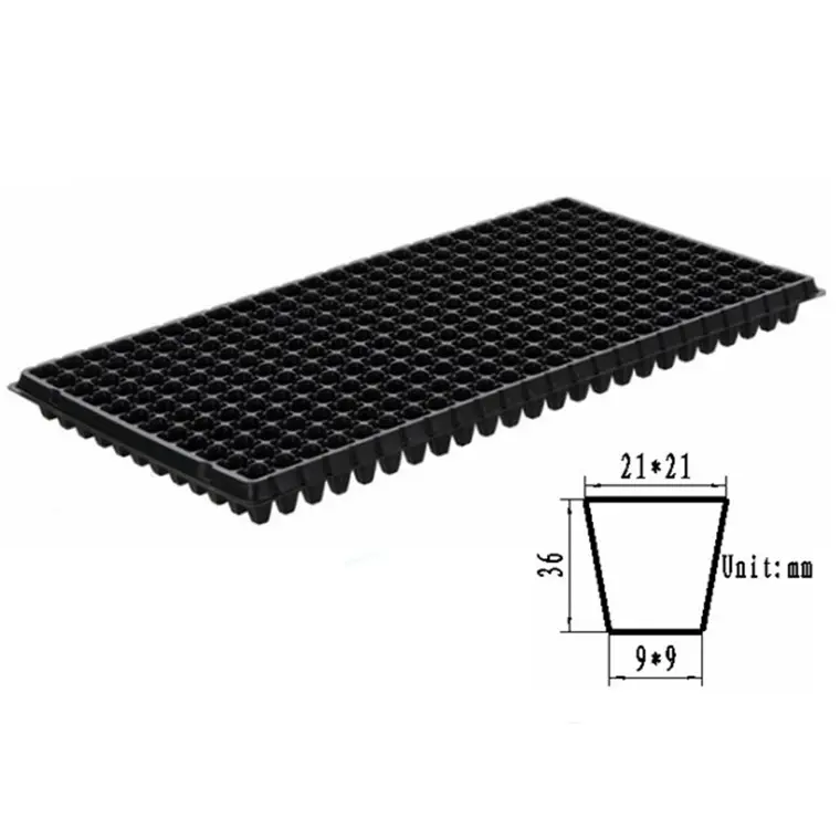 Bandejas de sementes de poliestireno, 98 células da bandeja plástica da semente do berçário. 288 células & 128 células semente bandeja.