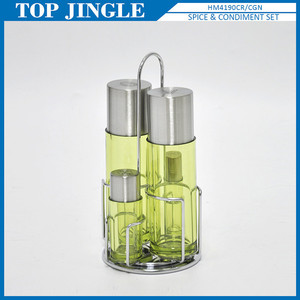 Porte-sel rotatif durable avec bouteille orange - Product Image 2