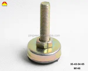 High quality furniture threaded leveling glides metal chair adjustable feet