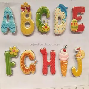 Bambini Alfabeto Lettere Polyresin Fridge Magnet