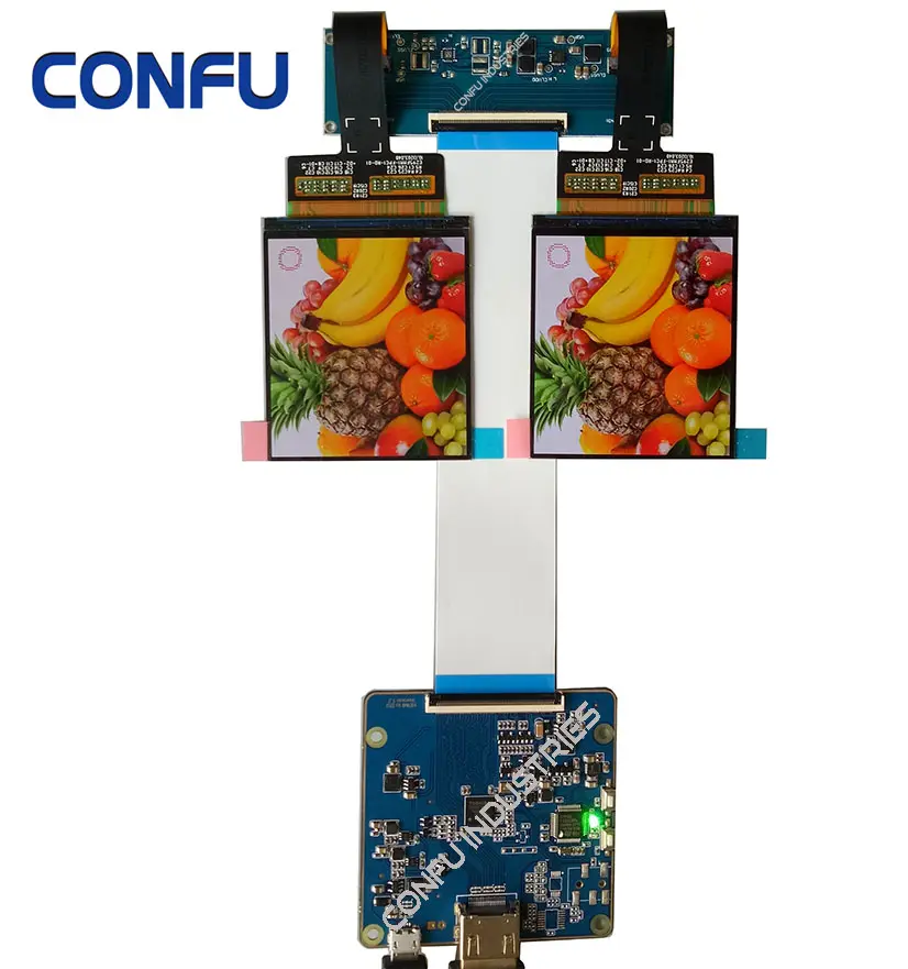 Confu Hdmii Om Mipi Dsi Driver Board Converter Toshiba TC358870XBG Dual 2.95 Inch 1080X1200 Amoled Oled Panel Scherm display Vr