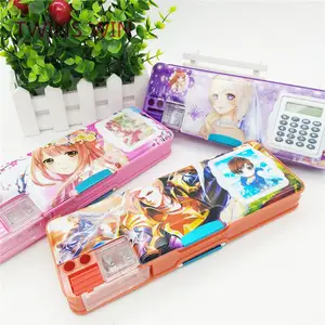 Thiết Kế Mới Tùy Chỉnh Văn Phòng Phẩm Từ Trung Quốc Bán Buôn Tất Cả Các Loại Công Suất Lớn Màu Hộp Bút Chì Và Hộp Bút Nhựa 873 - Product Image 1