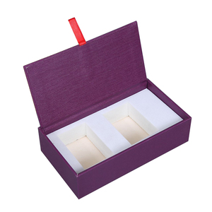Caja de regalo de cartón con mango de cinta impresa personalizada, embalaje de Perfume de lujo, papel texturizado personalizable para la mejor visualización - Product Image 1