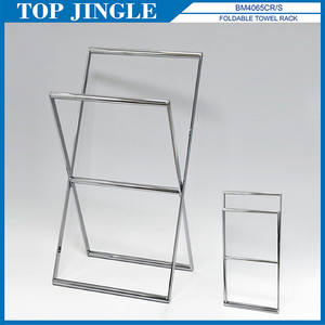 Rectangular Metal Tube Towel Shelf For <b>Washcloth</b> - Product Image 2