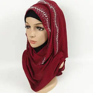 일반 가장 아름다운 쉬폰 hijab 스카프 목도리 다이아몬드