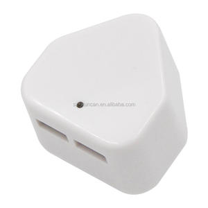 Ấn Độ 3 Pin 5V 2A 2.1A Du Lịch Sạc Cho Ấn Độ Điện Thoại Di Động Nam Phi Cắm Kép Cổng USB Tường Ổ Cắm Điện Adapter - Product Image 4