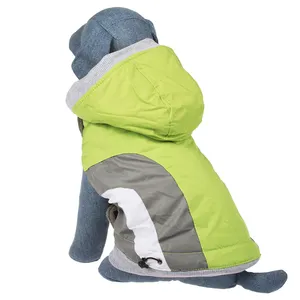 Hohe Qualität Luxus Mode Einfach xxs Kleine xxxs Große Große Reflektierende Grün Haustier Hund Winter Mäntel Jacken Kleidung Groß Für hunde