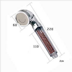 <span class=keywords><strong>Soffione</strong></span> <span class=keywords><strong>Doccia</strong></span> a Ioni Negativi ad Alta Pressione <span class=keywords><strong>con</strong></span> Getto Effetto Pietra - Product Image 6