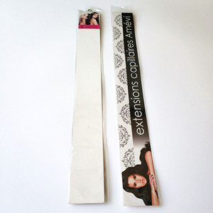 Tùy Chỉnh Rõ Ràng PVC Nhựa Phần Mở Rộng Tóc Đóng Gói Túi Với Snap Fastener - Product Image 3