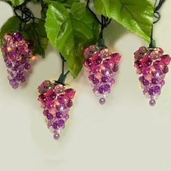 Рождество винограда свет строка и декоративные свет