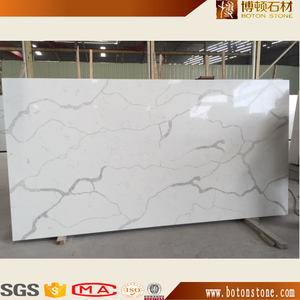 Ingeniería artificial Piedra del cuarzo losa Calacatta cuarzo para <span class=keywords><strong>la</strong></span> <span class=keywords><strong>cocina</strong></span> <span class=keywords><strong>en</strong></span> alta superficie pulida - Product Image 4