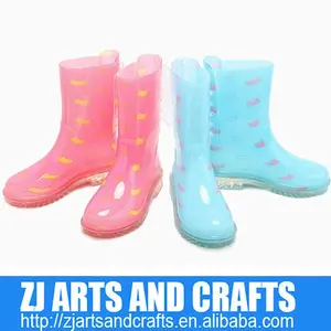 Fashion transparent lace-up PVC european rain boot socks