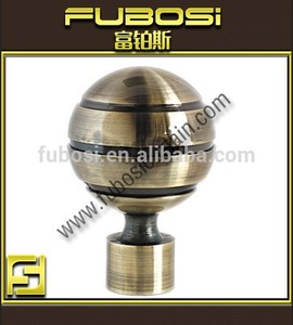 Venta caliente rústico de hierro forjado remates barra de cortina como la bola/barra de la cortina piezas - Product Image 1