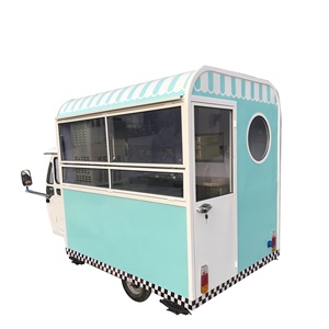 Quiosco de comida móvil de fábrica China, carrito eléctrico de <span class=keywords><strong>3</strong></span> ruedas para bebidas frías y café - Product Image 2