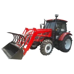 Qln 4WD 85 HP tractores agrícolas con barato implementos agrícolas