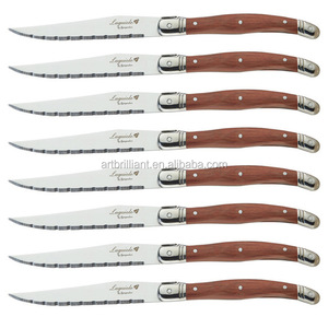 Ensemble de <span class=keywords><strong>couteaux</strong></span> à steak Laugiole avec revêtement antiadhésif en or PVD, ensemble de <span class=keywords><strong>couteaux</strong></span> de table - Product Image 3