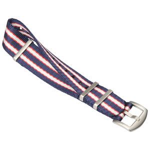 CONKLY <span class=keywords><strong>Bracelet</strong></span> de <span class=keywords><strong>montre</strong></span> en nylon lisse de qualité supérieure avec 3 anneaux 18/<span class=keywords><strong>20</strong></span>/22/24mm Ceinture de sécurité en <span class=keywords><strong>tissu</strong></span> à rayures avec boucle - Product Image 5